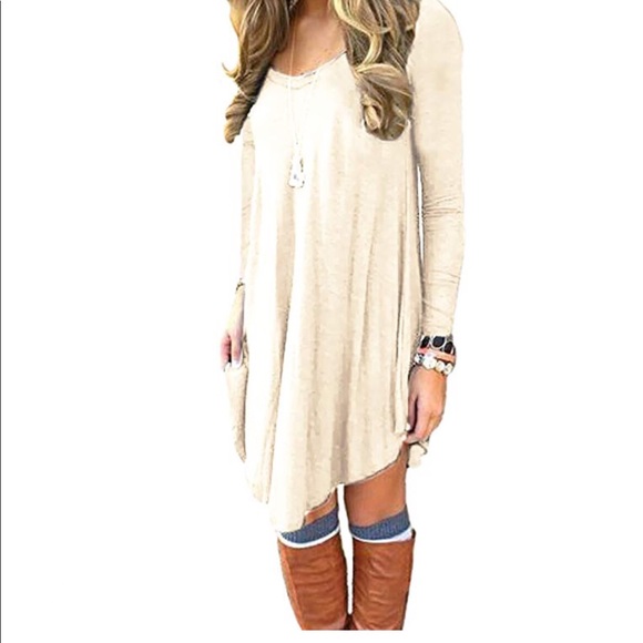 Women’s long sleeve casual wear loose dress - Picture 1 of 4